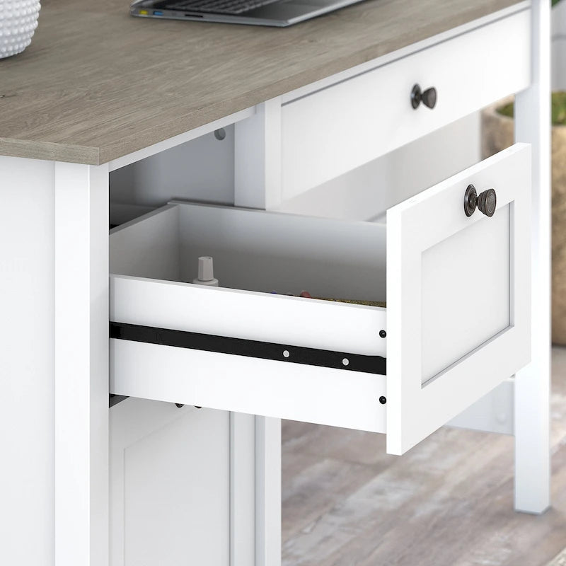 54W Farmhouse Computer Desk with Drawers and File Storage