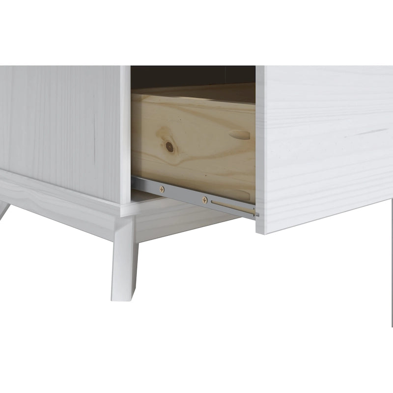Solid Pine Wood 3-Drawer Nightstand