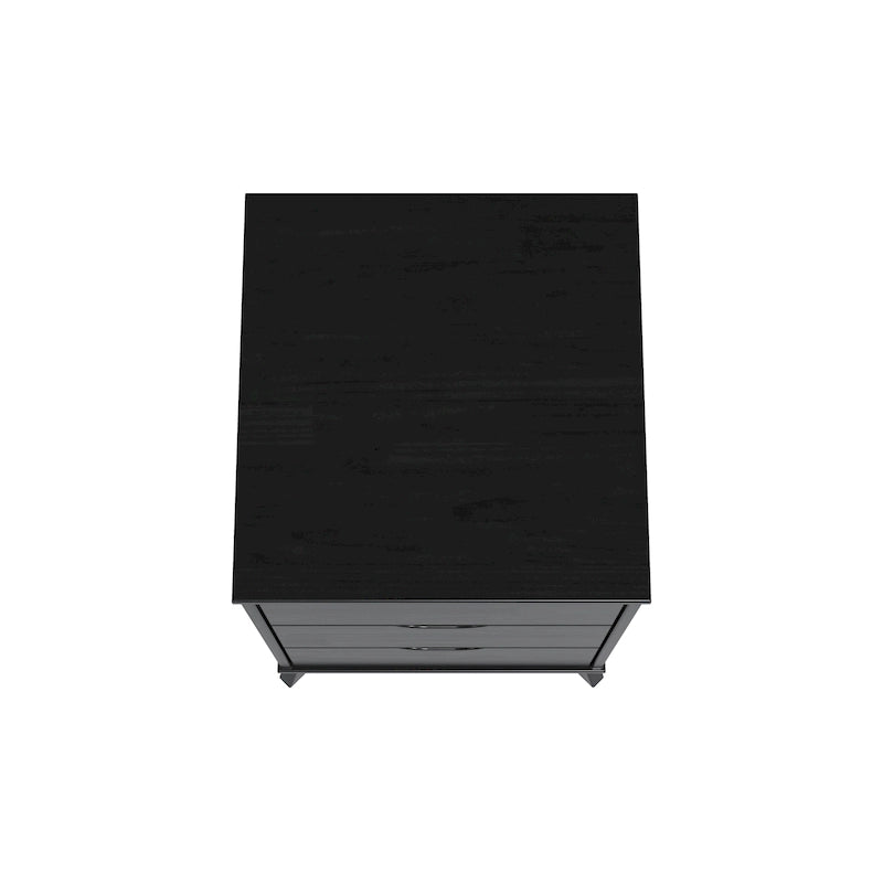 Solid Pine Wood 3-Drawer Nightstand