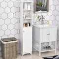 Freestanding Bathroom Storage Cabinet Organizer Tower