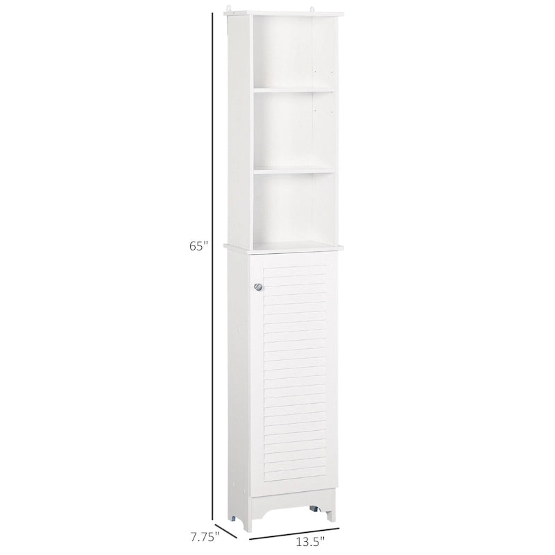 Freestanding Bathroom Storage Cabinet Organizer Tower