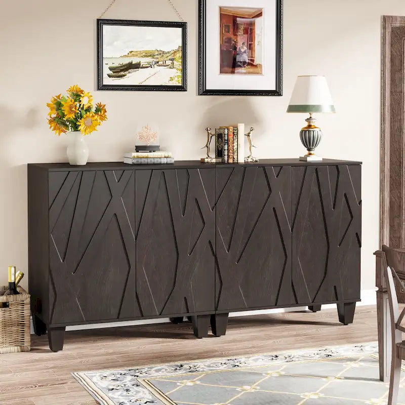 55-inch Sideboard Buffet Cabinet with Storage for Kitchen Dining Room