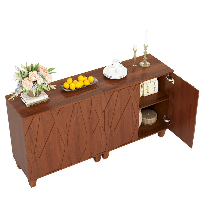 55-Zoll-Sideboard mit Stauraum für Küche und Esszimmer