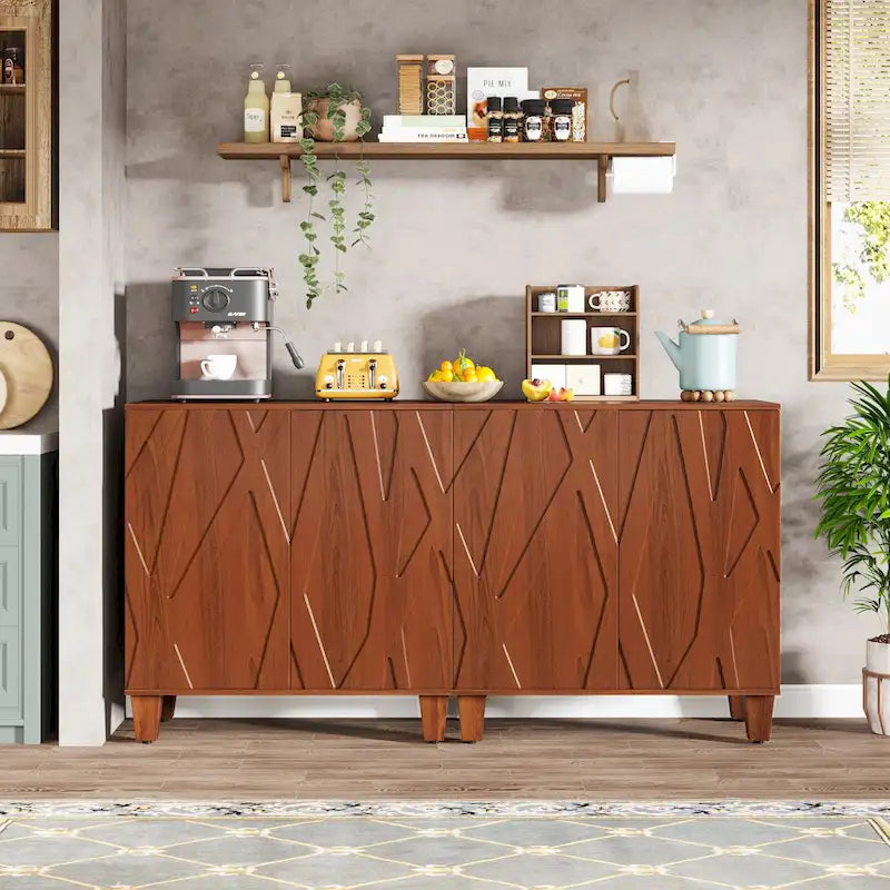 55-Zoll-Sideboard mit Stauraum für Küche und Esszimmer