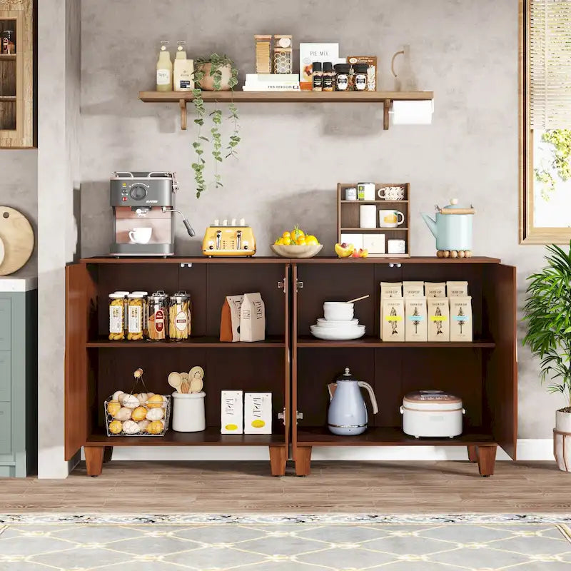 55-Zoll-Sideboard mit Stauraum für Küche und Esszimmer