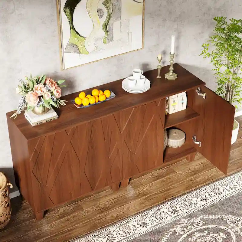 55-Zoll-Sideboard mit Stauraum für Küche und Esszimmer