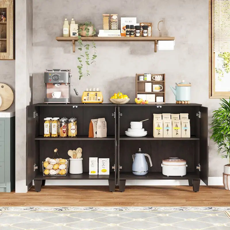 55-Zoll-Sideboard mit Stauraum für Küche und Esszimmer