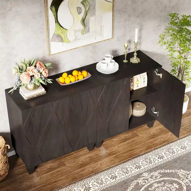 55-Zoll-Sideboard mit Stauraum für Küche und Esszimmer