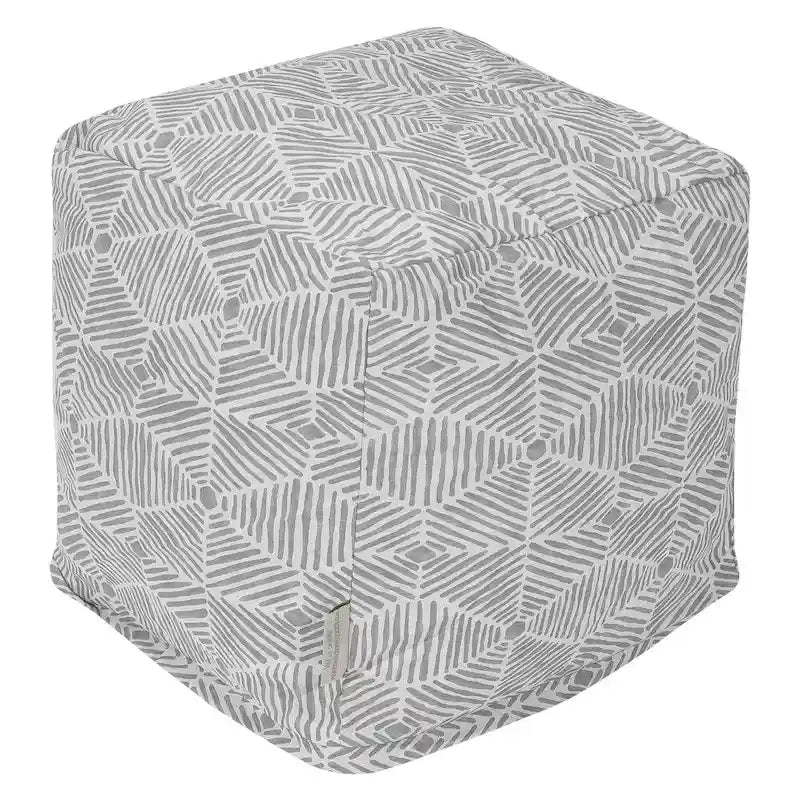 Cotton Twill Indoor Ottoman Pouf Cube - Small