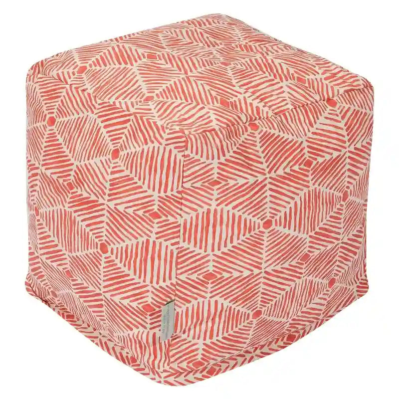 Cotton Twill Indoor Ottoman Pouf Cube - Small