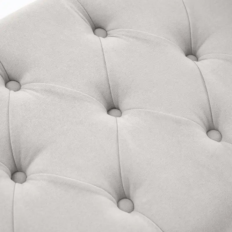Upholstered Storage Bench Arm Bench Entryway Bench with Tufted Flip Top 50.4 Inches