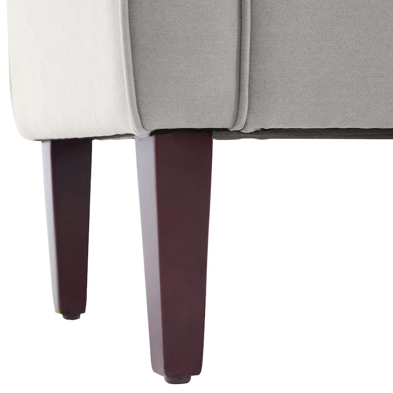 Upholstered Storage Bench Arm Bench Entryway Bench with Tufted Flip Top 50.4 Inches