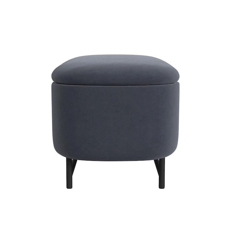 Ellipse Modern Storage Bench with Metal Legs