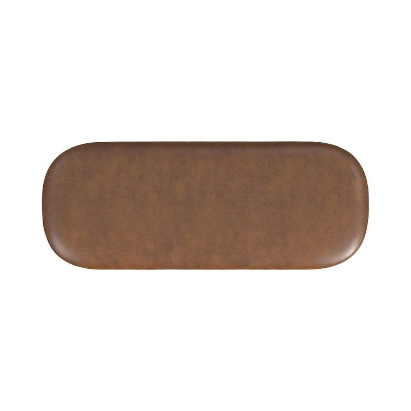 Ellipse Modern Storage Bench with Metal Legs