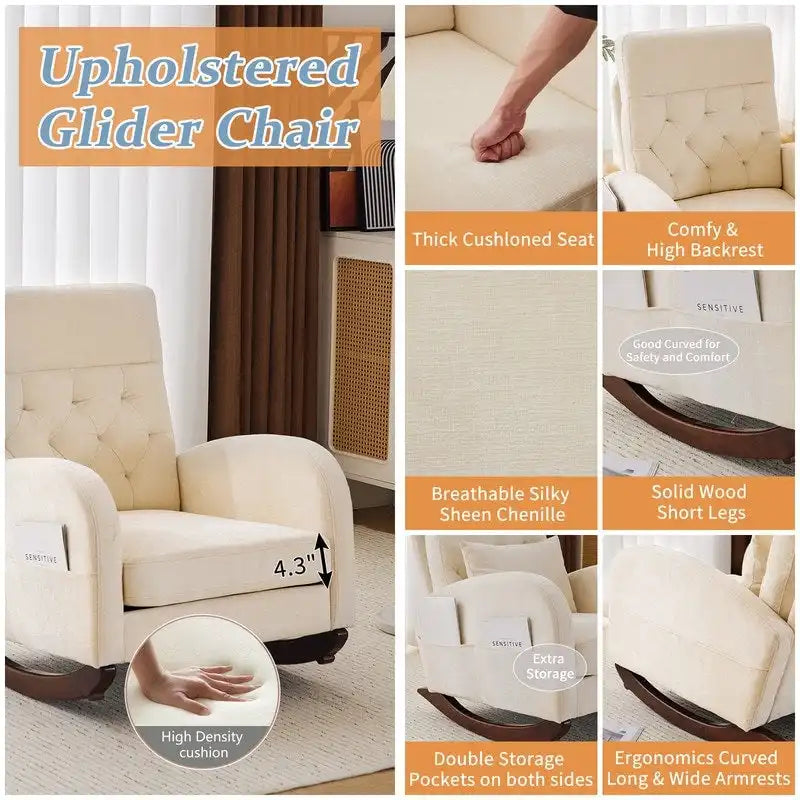 Upholstered Rocking Chair